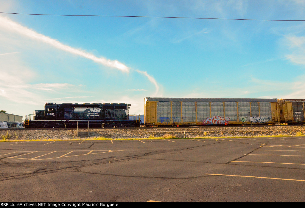 NS SD40-2 Locomotive in the yard